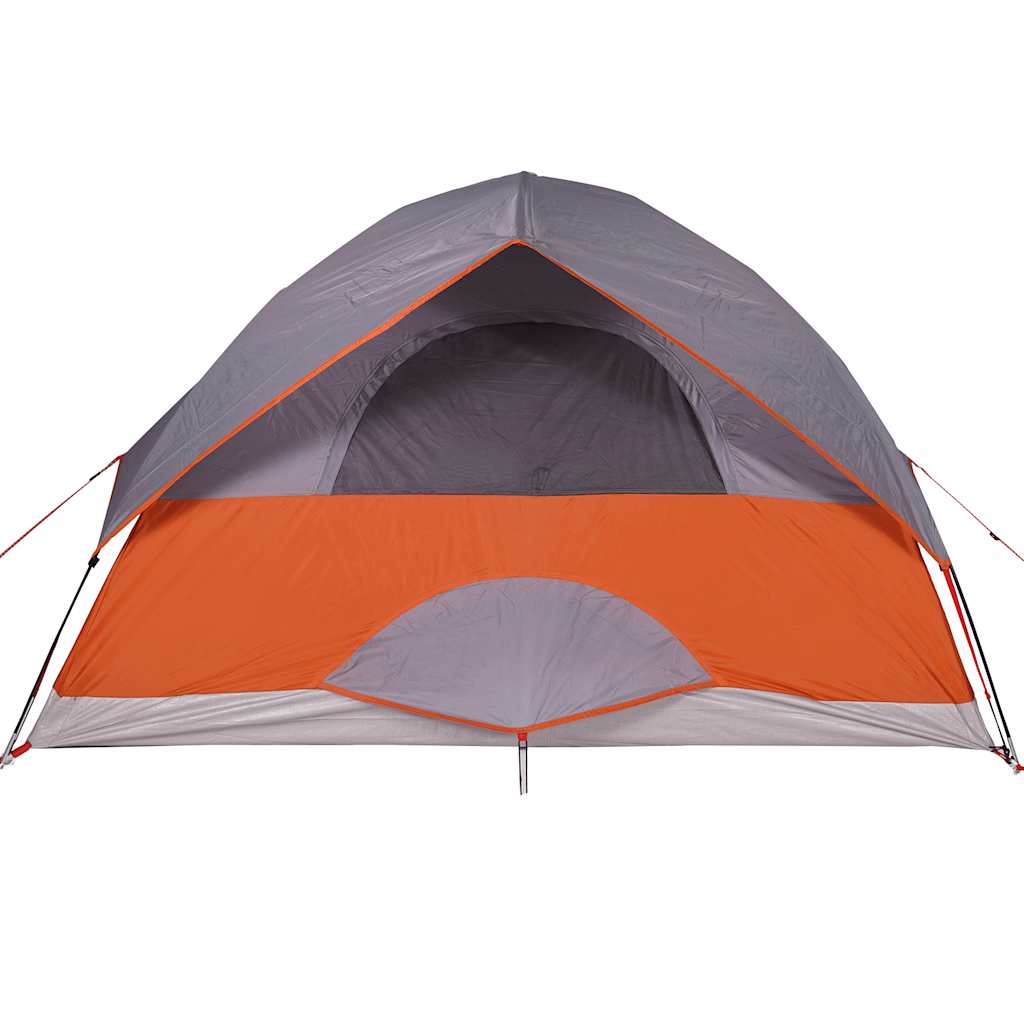 3-personers campingtelt vandtæt kuppel orange