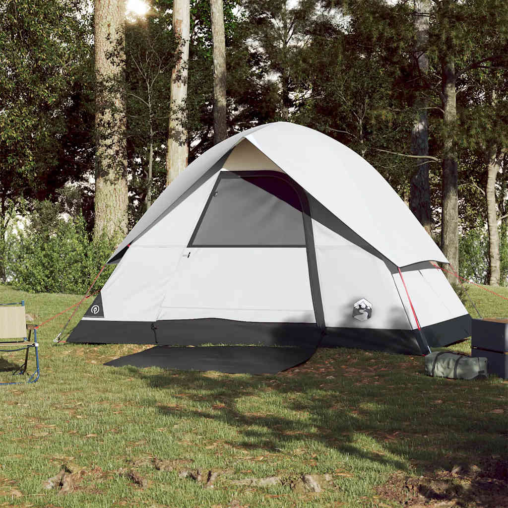 3-personers campingtelt vandtæt mørklægningsstof hvid