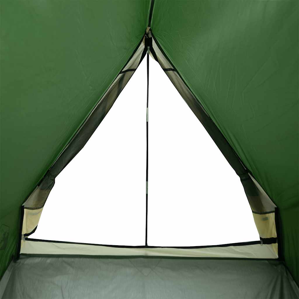 2-personers campingtelt A-stel vandtæt grøn