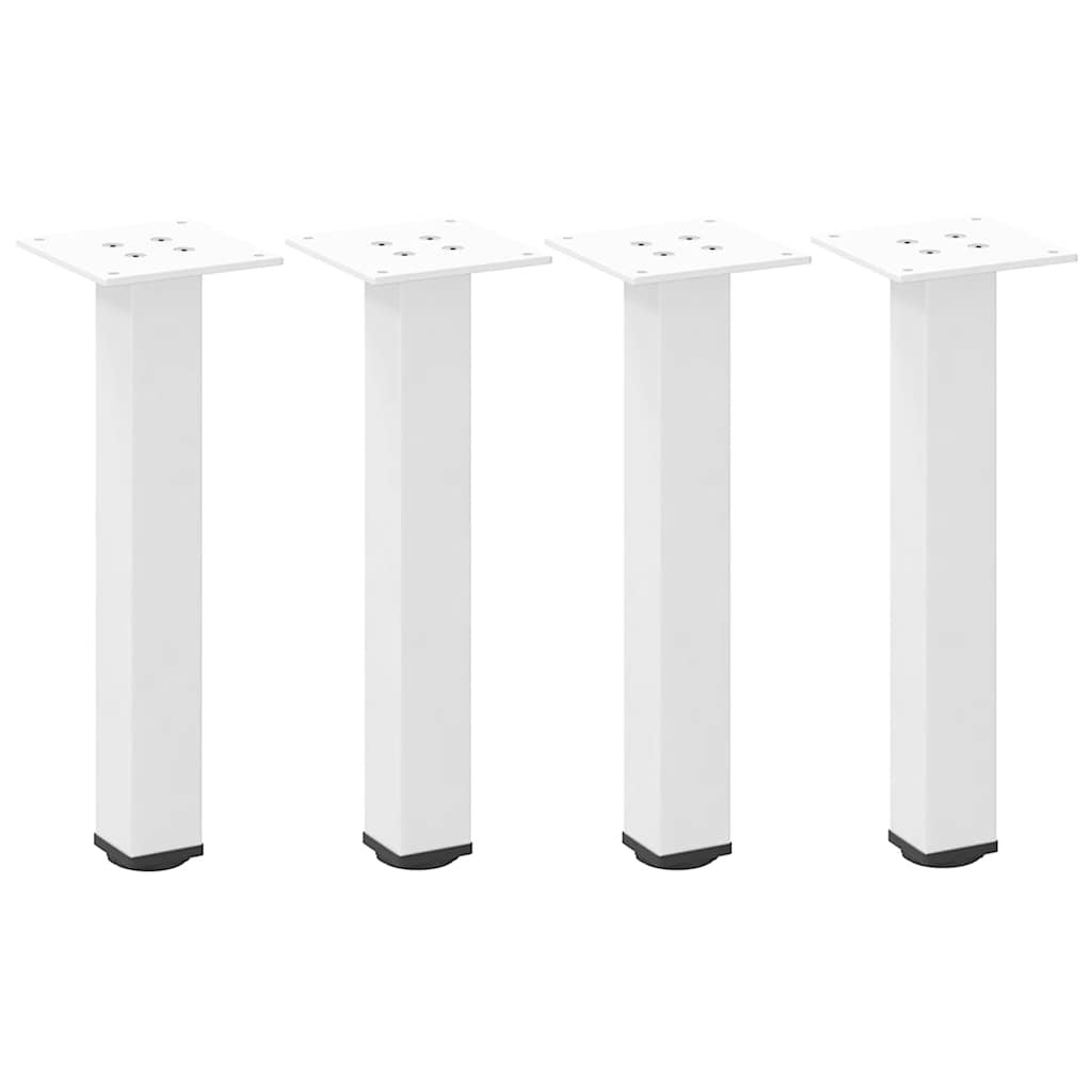 sofabordsben 4 stk. hvid 30-32 cm stål