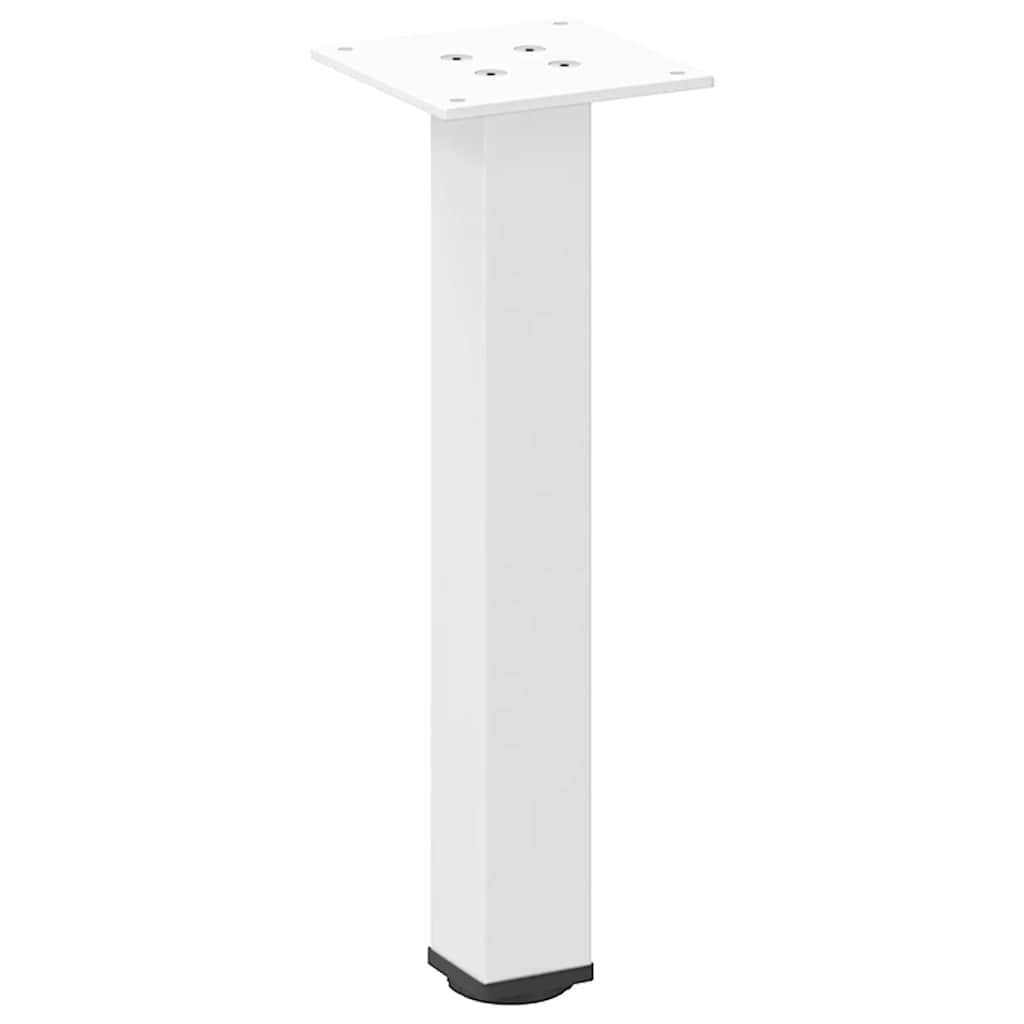 sofabordsben 4 stk. hvid 30-32 cm stål