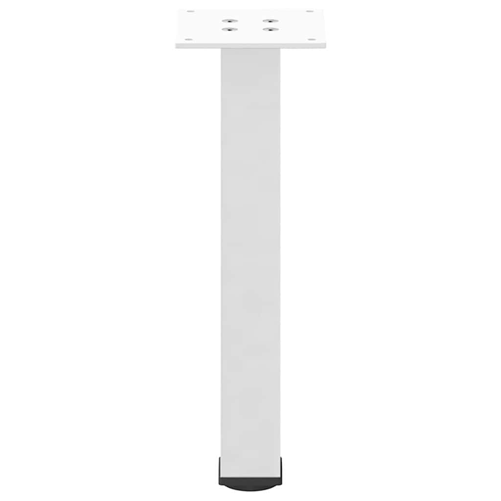 sofabordsben 4 stk. hvid 30-32 cm stål