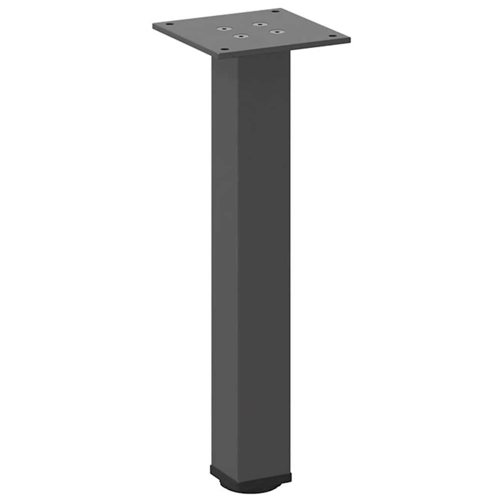 sofabordsben 4 stk. antracit 30-32 cm stål