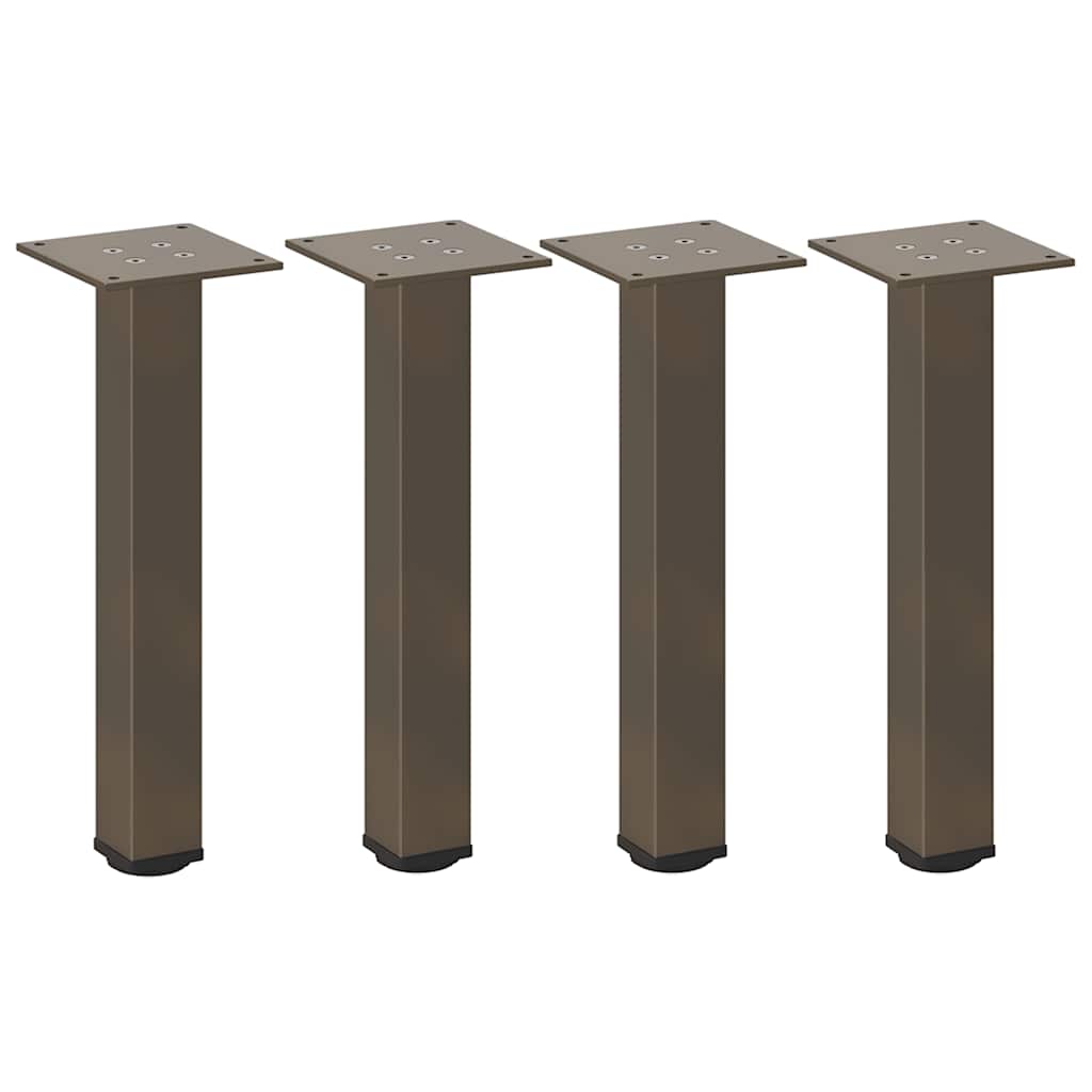 sofabordsben 4 stk. naturstål 30-32 cm stål