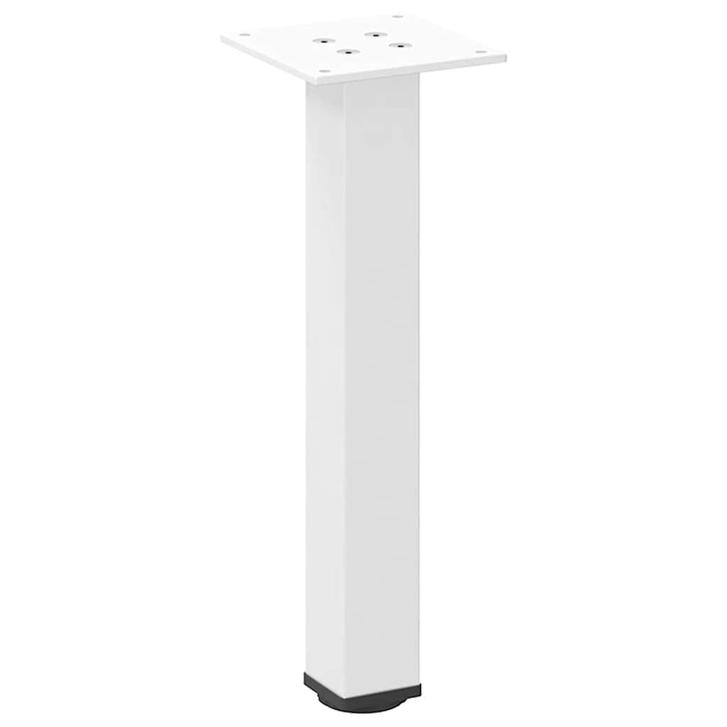 sofabordsben 4 stk. hvid 42-44 cm stål