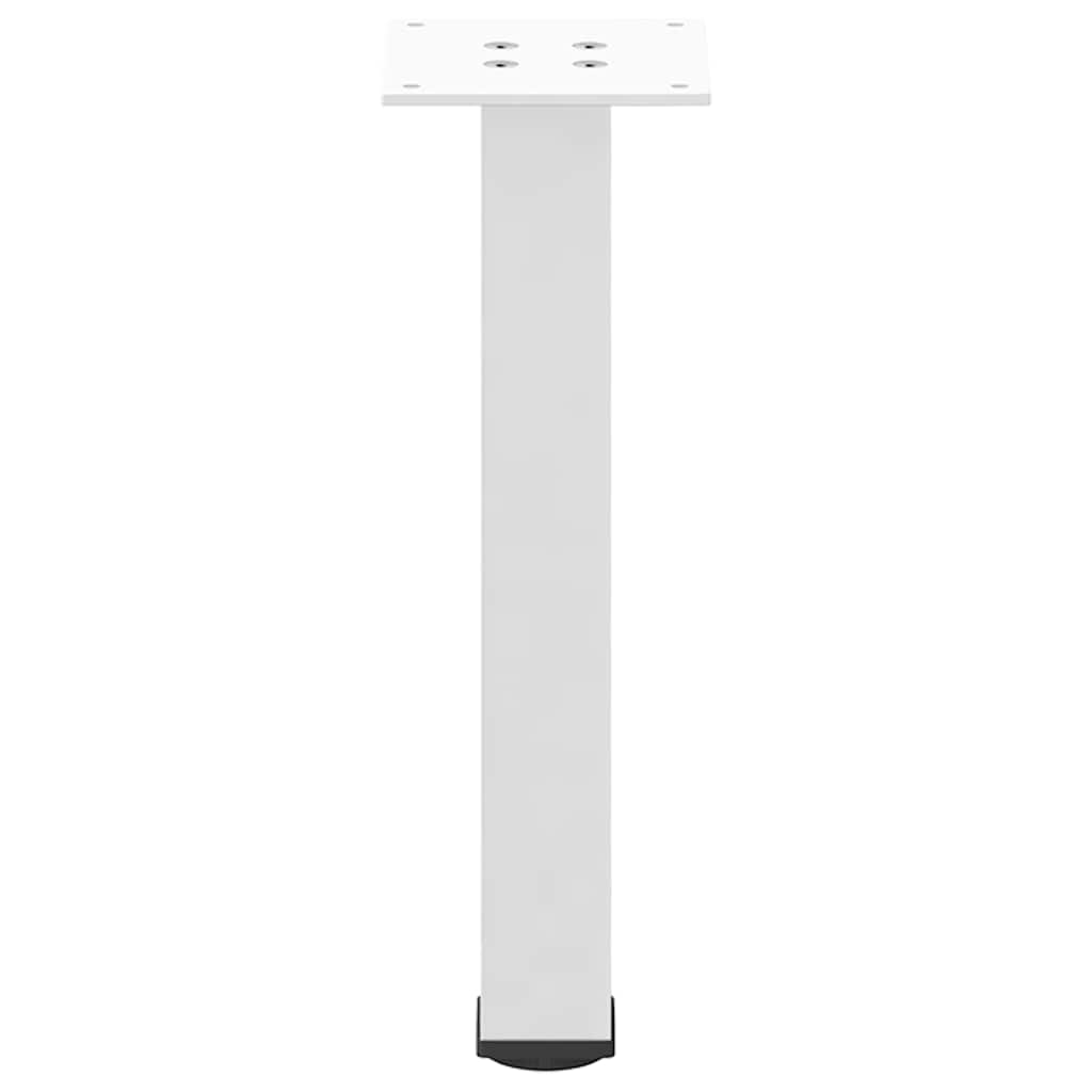 sofabordsben 4 stk. hvid 42-44 cm stål