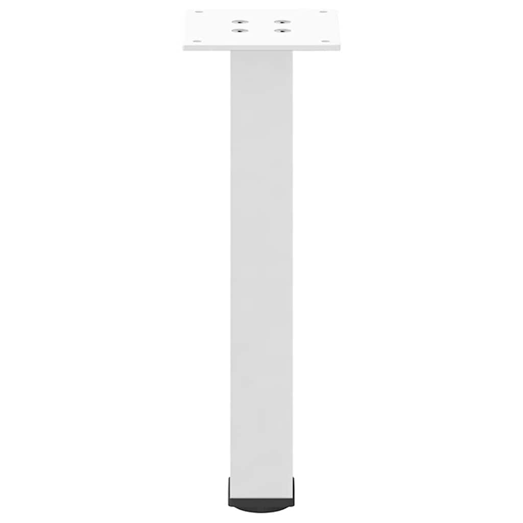 sofabordsben 4 stk. hvid 42-44 cm stål