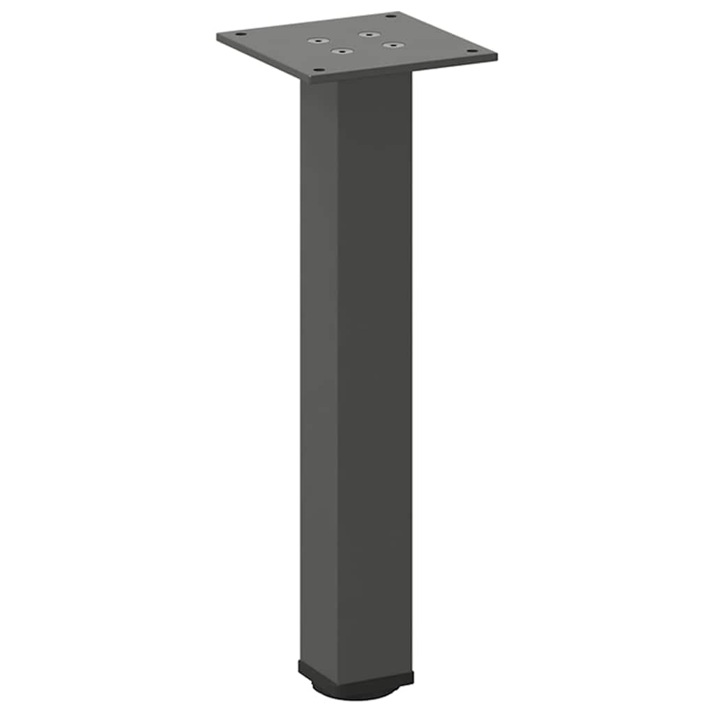 sofabordsben 4 stk. antracit 42-44 cm stål