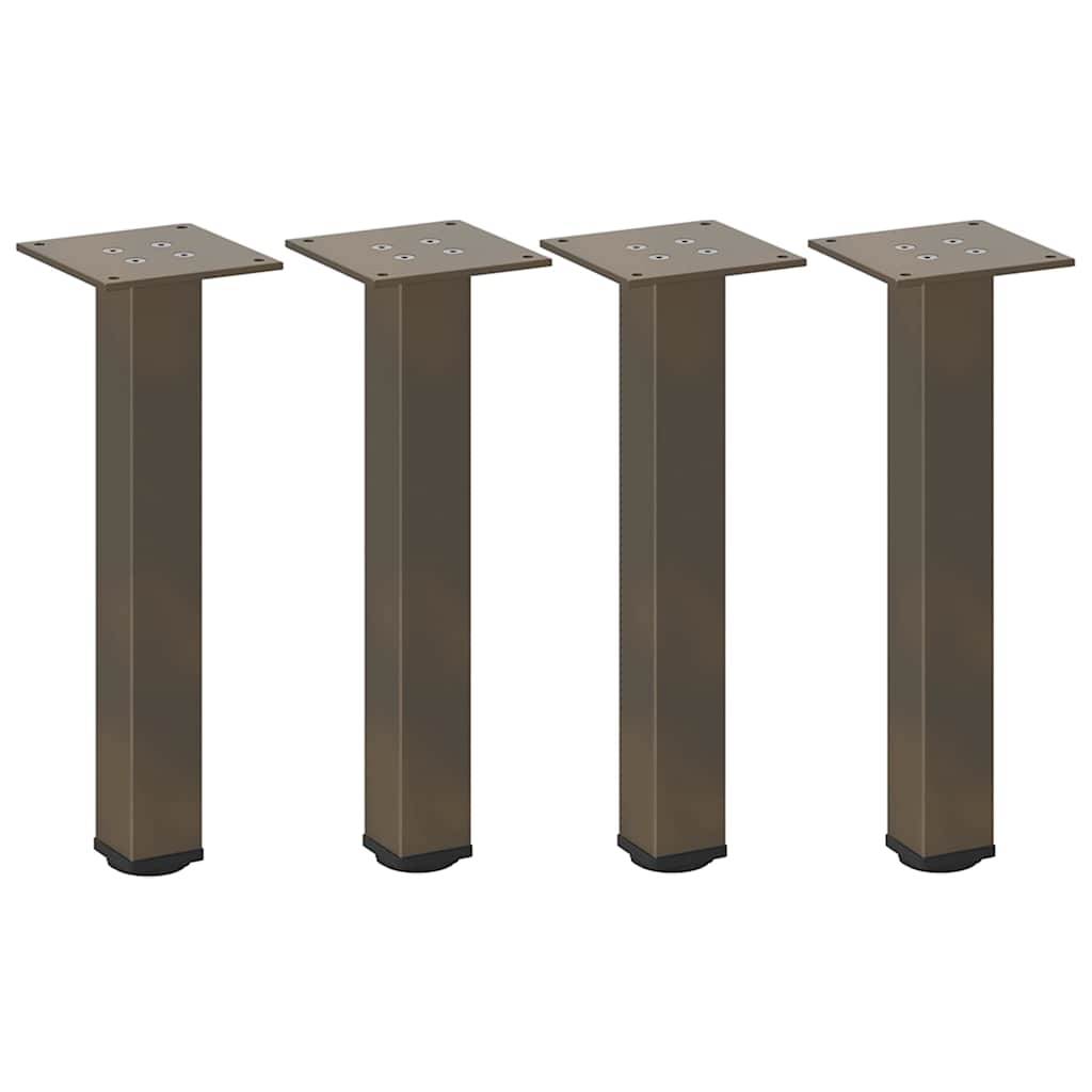 sofabordsben 4 stk. naturstål 42-44 cm stål