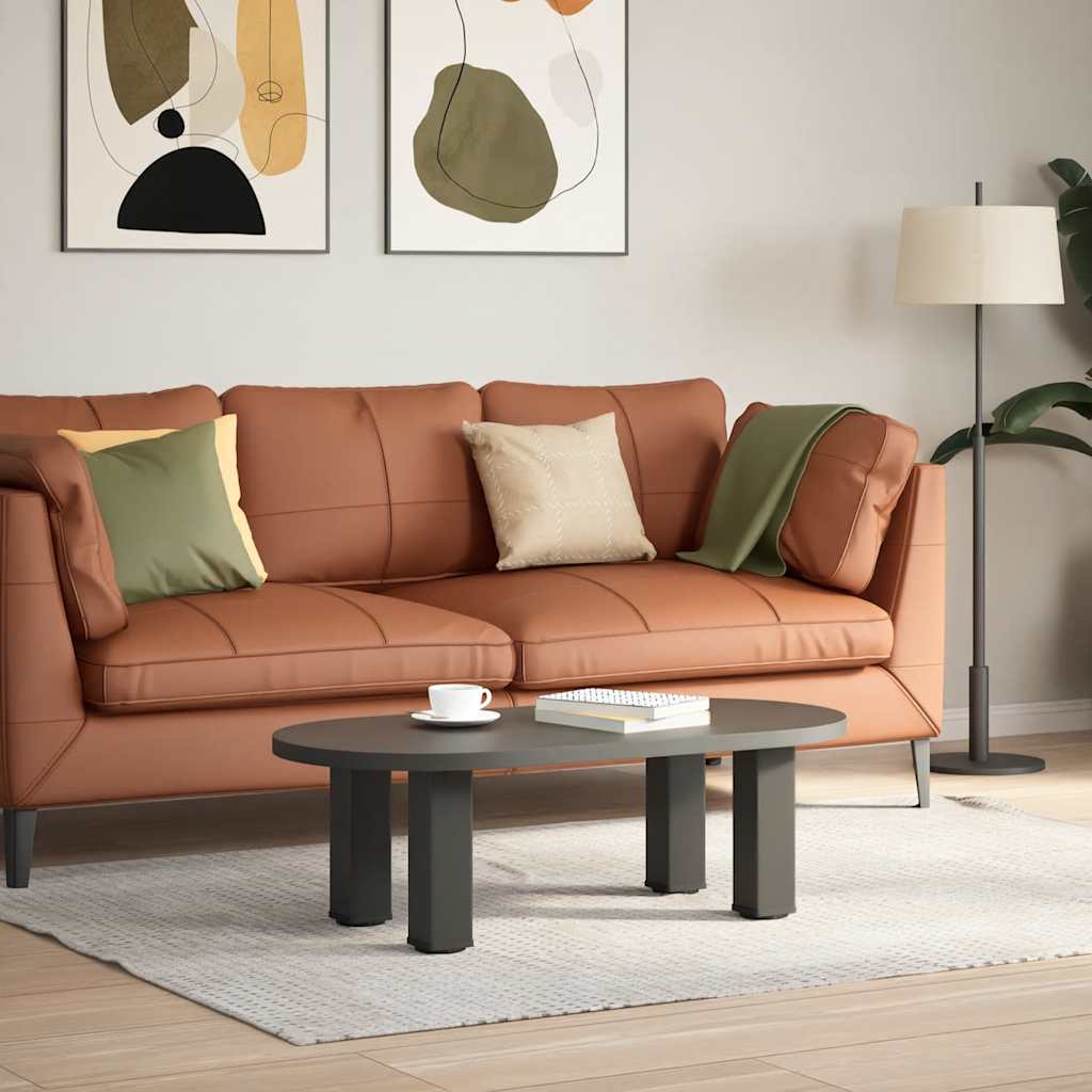 sofabordsben 4 stk. antracit 42-44 cm stål