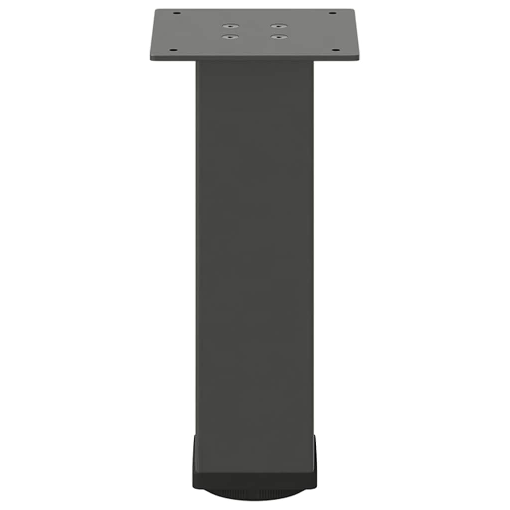 sofabordsben 4 stk. antracit 42-44 cm stål