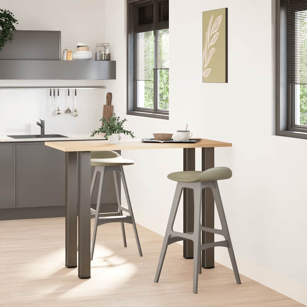 barbordsben 4 stk. naturstål 100-102 cm stål