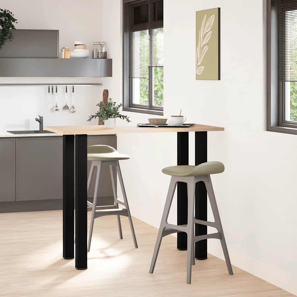 barbordsben 4 stk. sort 110-112 cm stål