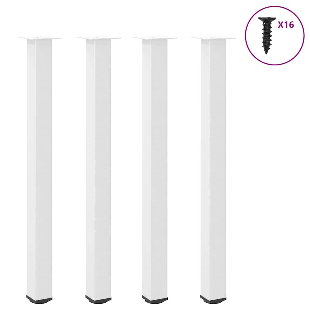 barbordsben 4 stk. hvid 110-112 cm stål