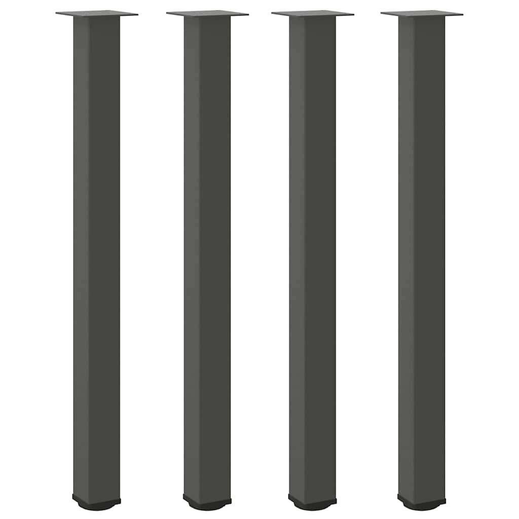 barbordsben 4 stk. antracit 110-112 cm stål
