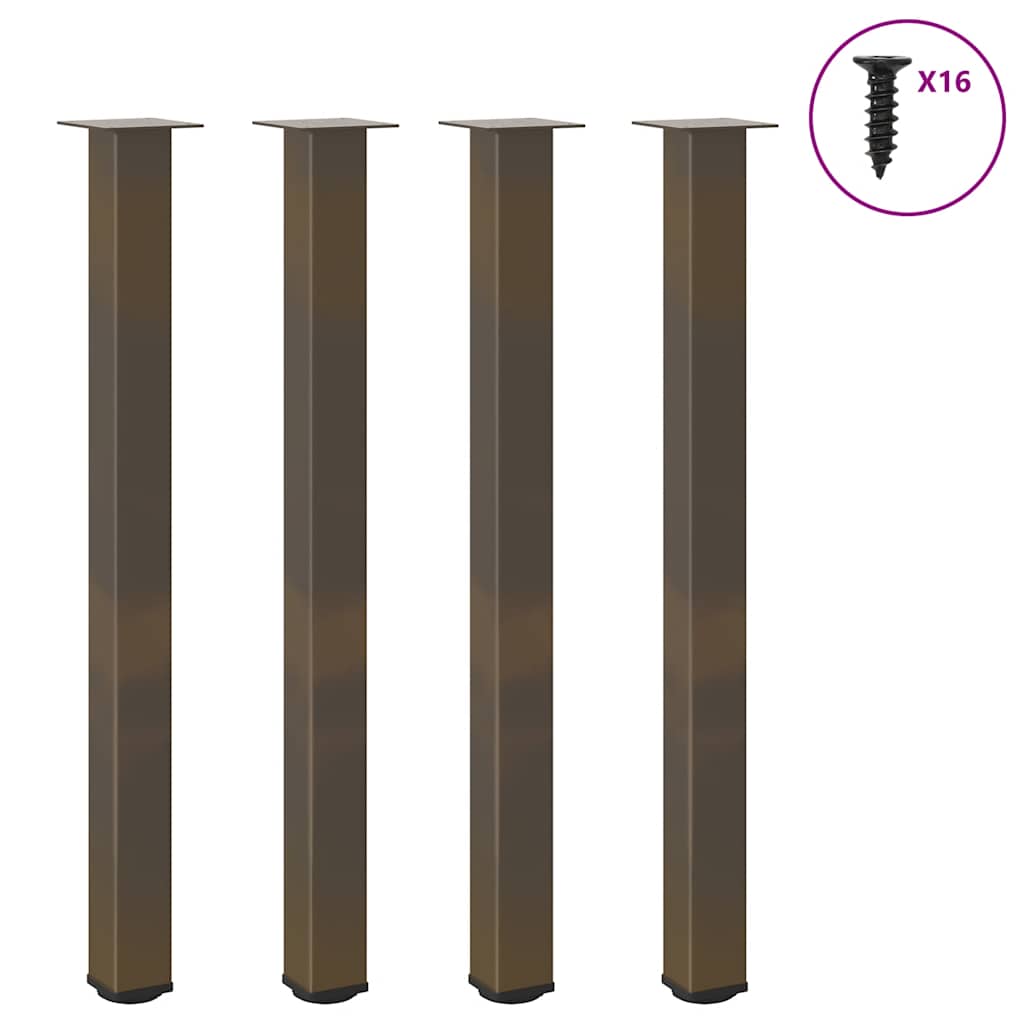 barbordsben 4 stk. naturstål 110-112 cm stål