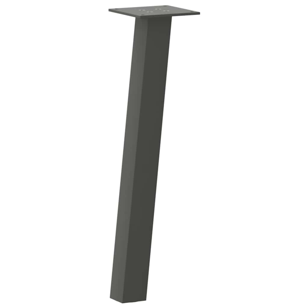 sofabordsben 4 stk. antracit 30 cm stål