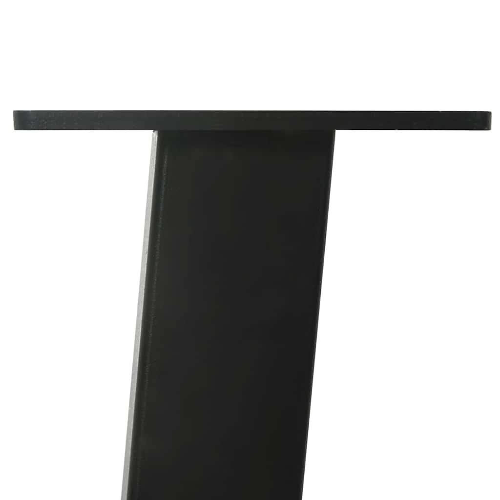 sofabordsben 4 stk. sort 42 cm stål