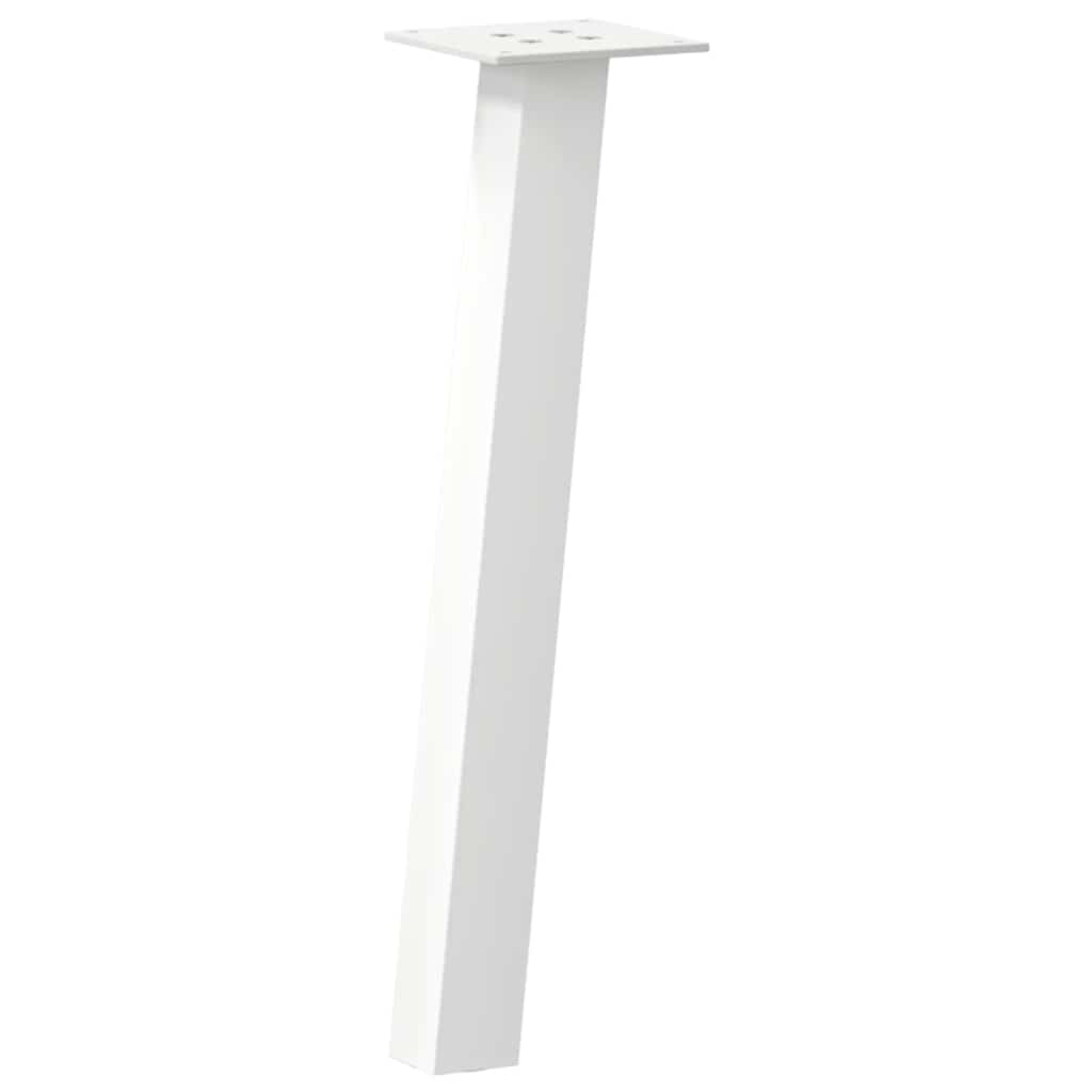 sofabordsben 4 stk. hvid 42 cm stål