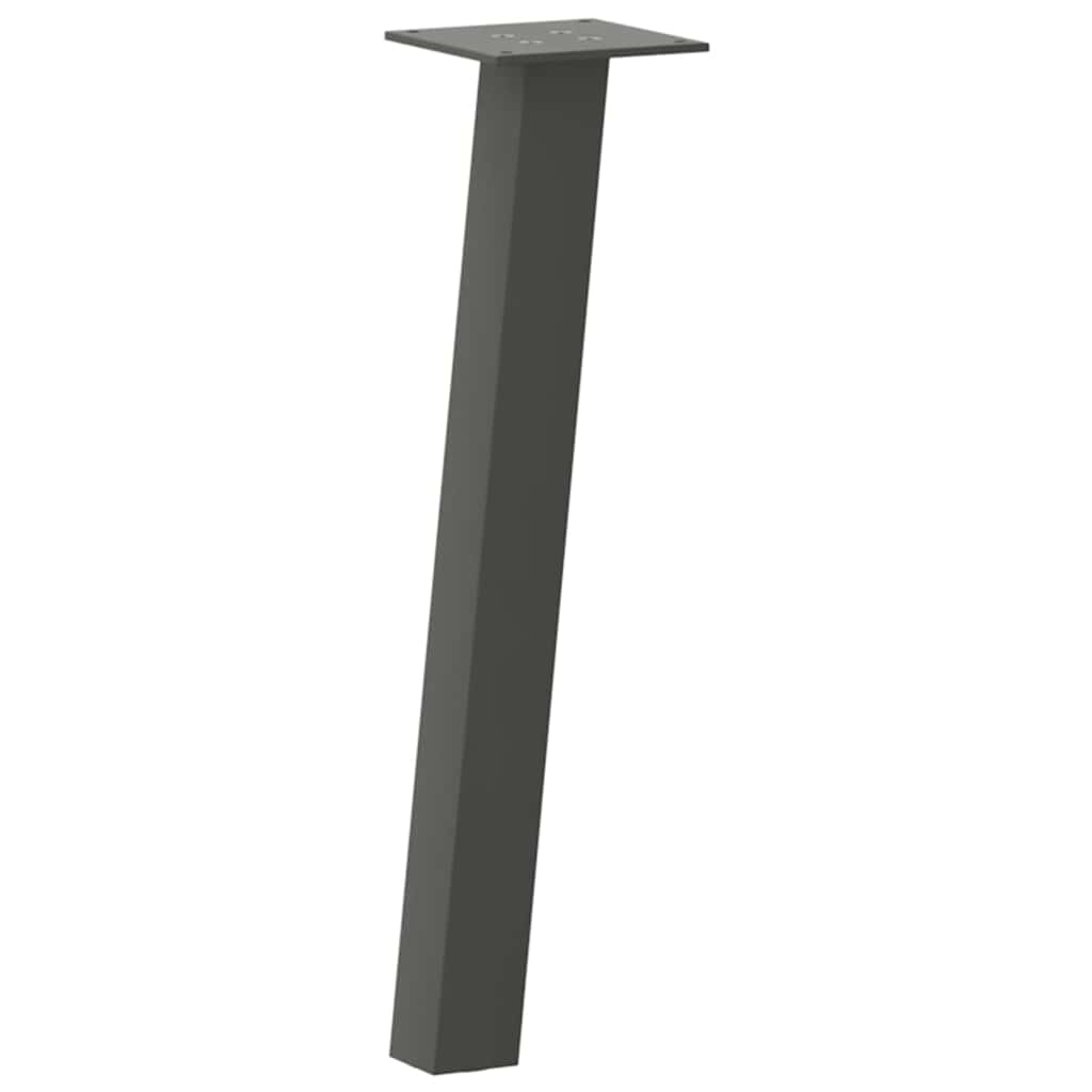 sofabordsben 4 stk. antracit 42 cm stål