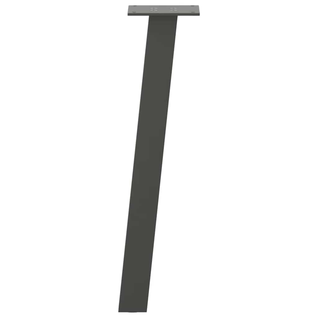 sofabordsben 4 stk. antracit 42 cm stål