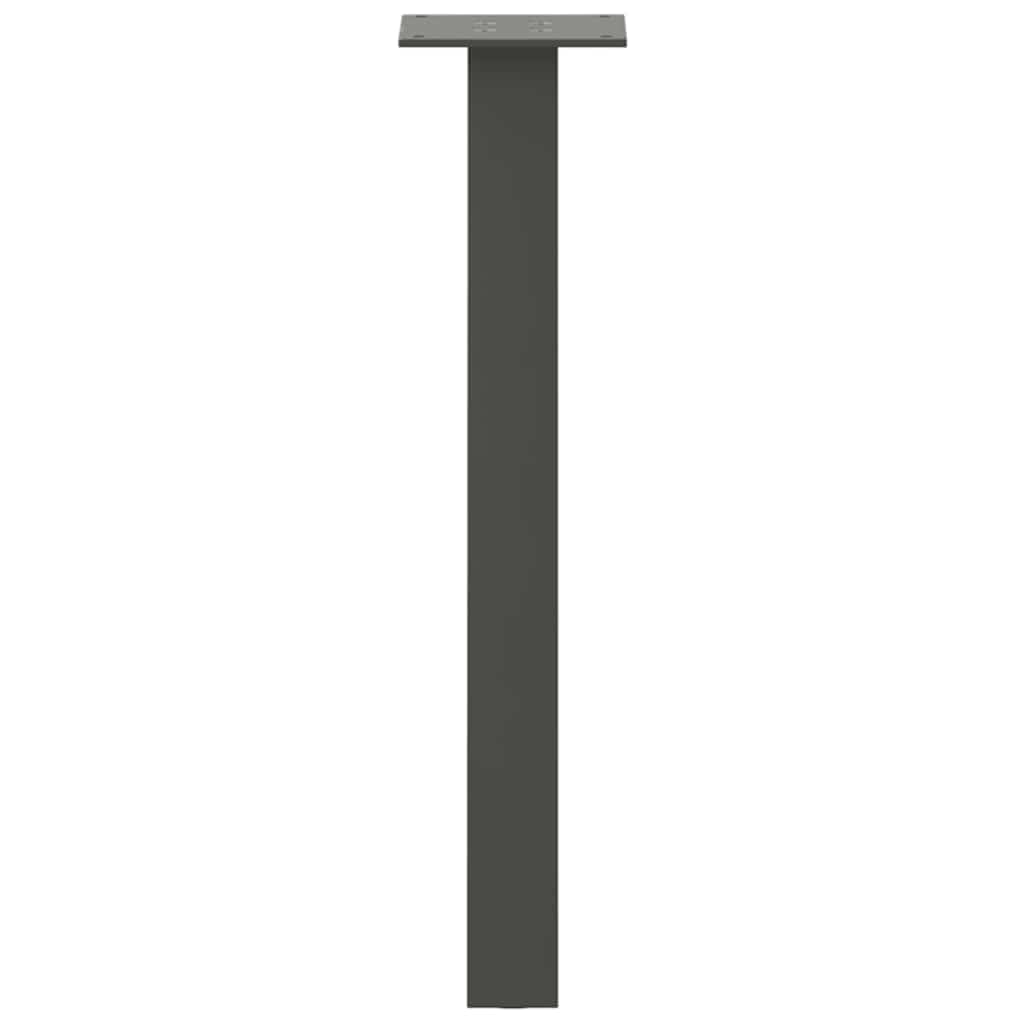 sofabordsben 4 stk. antracit 42 cm stål