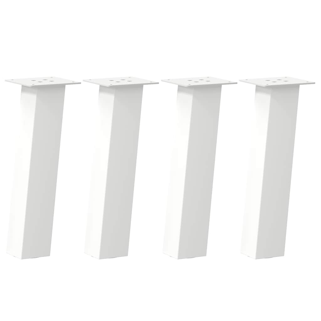 sofabordsben 4 stk. hvid 30 cm stål