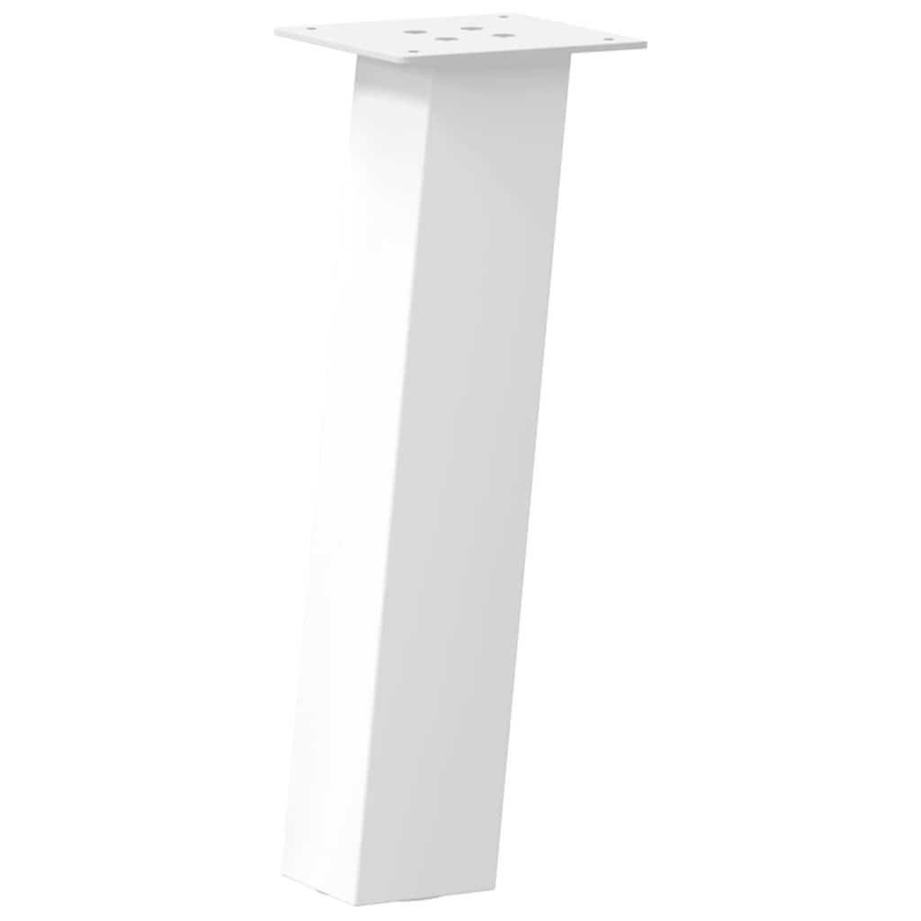 sofabordsben 4 stk. hvid 30 cm stål