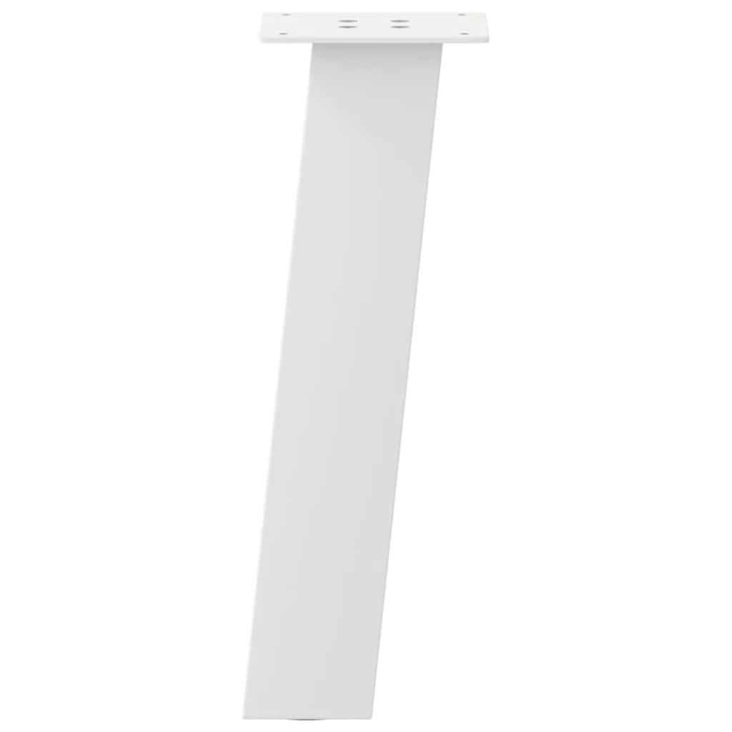 sofabordsben 4 stk. hvid 30 cm stål