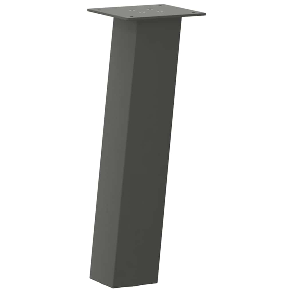sofabordsben 4 stk. antracit 30 cm stål