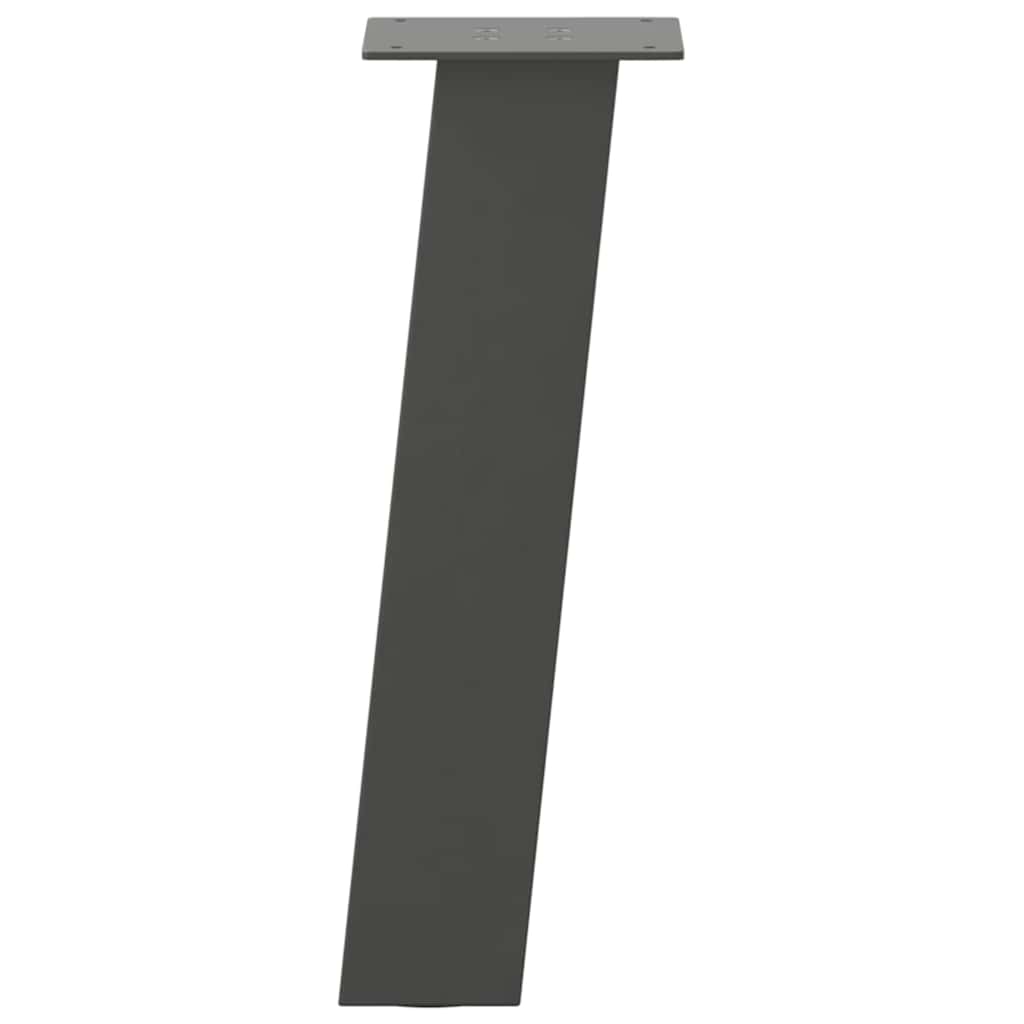 sofabordsben 4 stk. antracit 30 cm stål