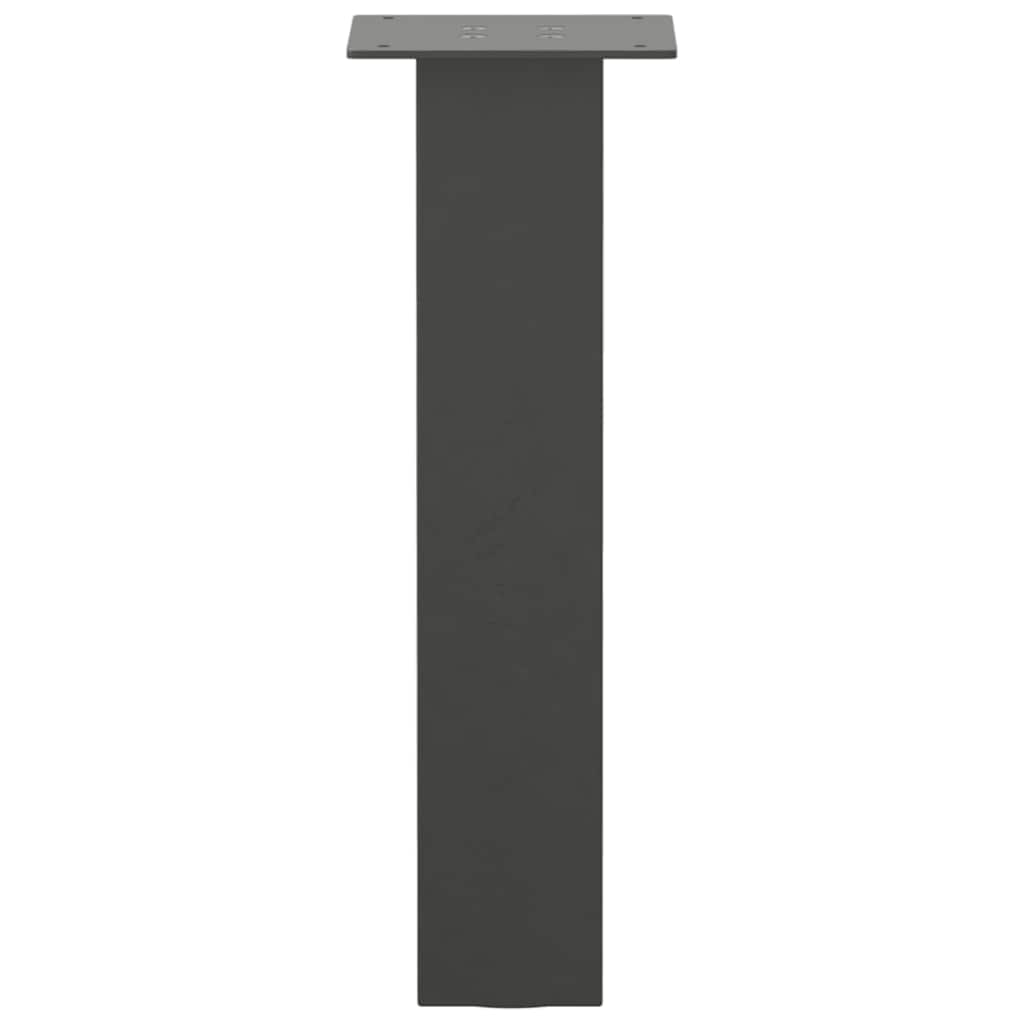 sofabordsben 4 stk. antracit 30 cm stål