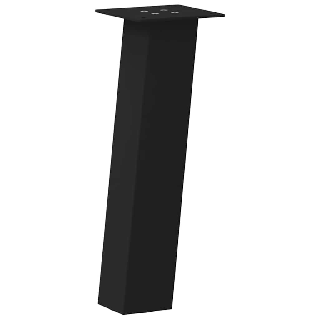 sofabordsben 4 stk. sort 42 cm stål