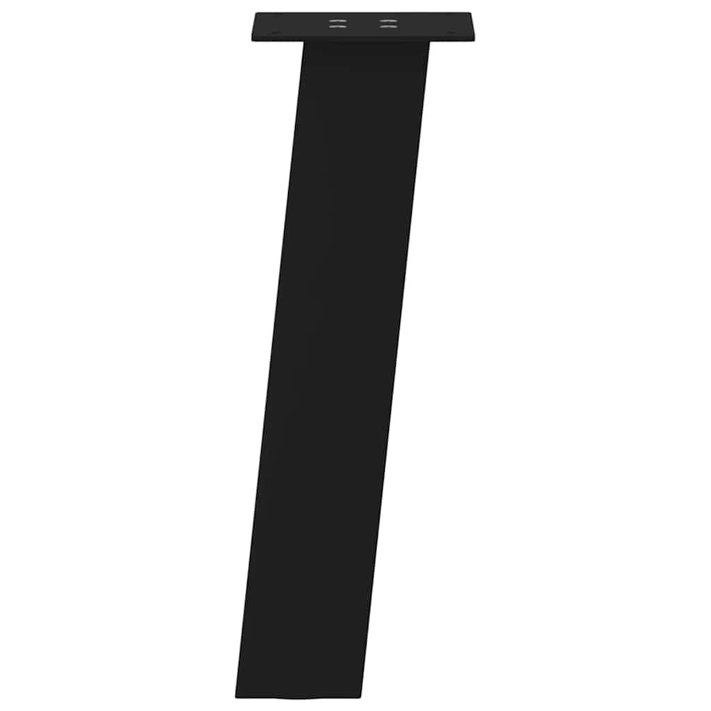 sofabordsben 4 stk. sort 42 cm stål