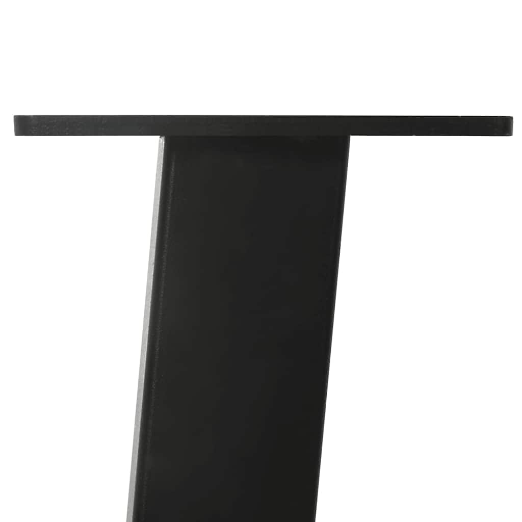 sofabordsben 4 stk. sort 42 cm stål