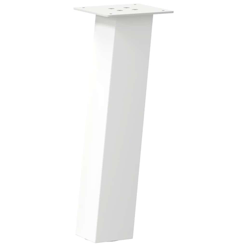 sofabordsben 4 stk. hvid 42 cm stål