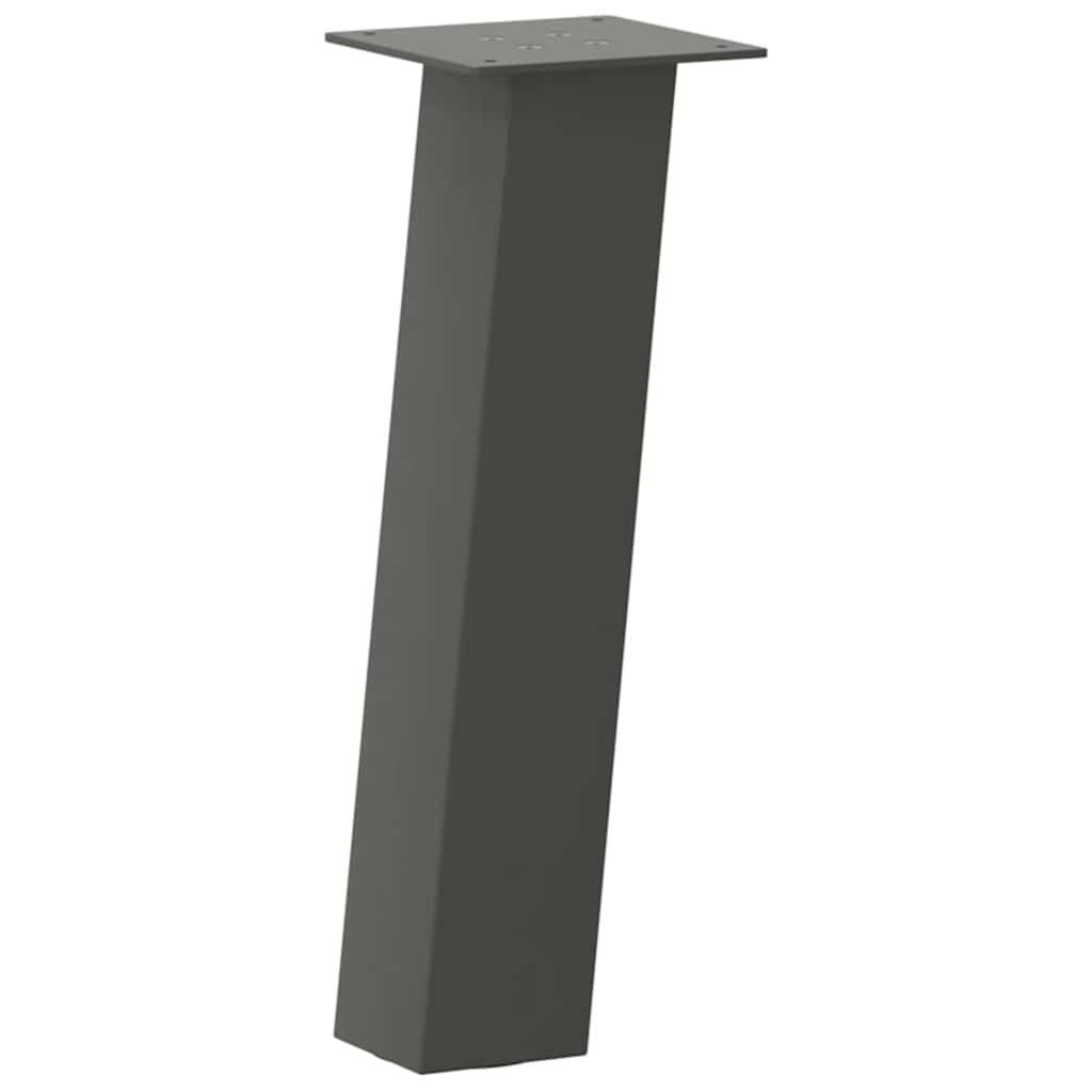 sofabordsben 4 stk. antracit 42 cm stål