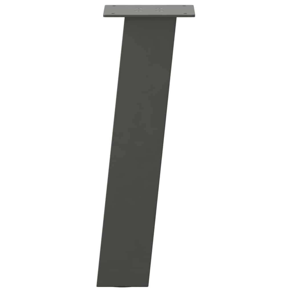sofabordsben 4 stk. antracit 42 cm stål
