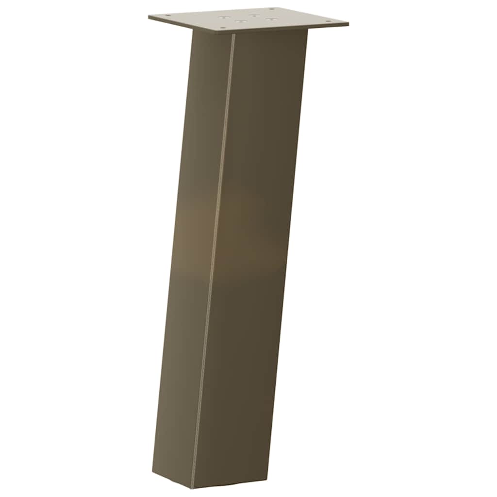 sofabordsben 4 stk. naturstål 42 cm stål