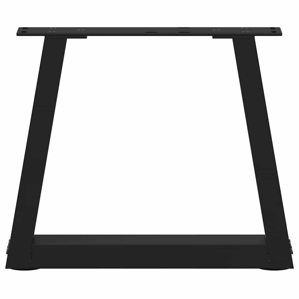 sofabordsben V-formet 2 stk. sort 30x(30-31,3) cm stål