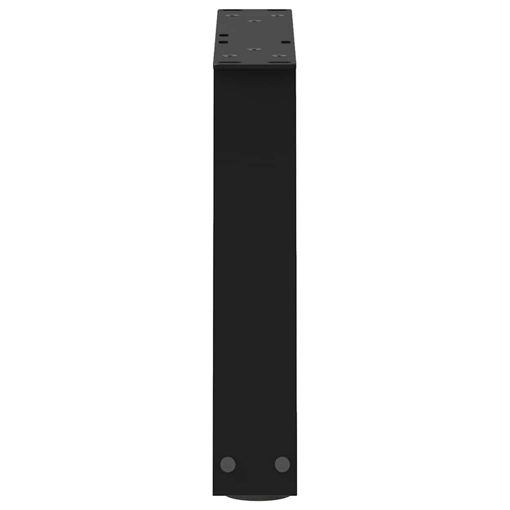sofabordsben V-formet 2 stk. sort 30x(30-31,3) cm stål