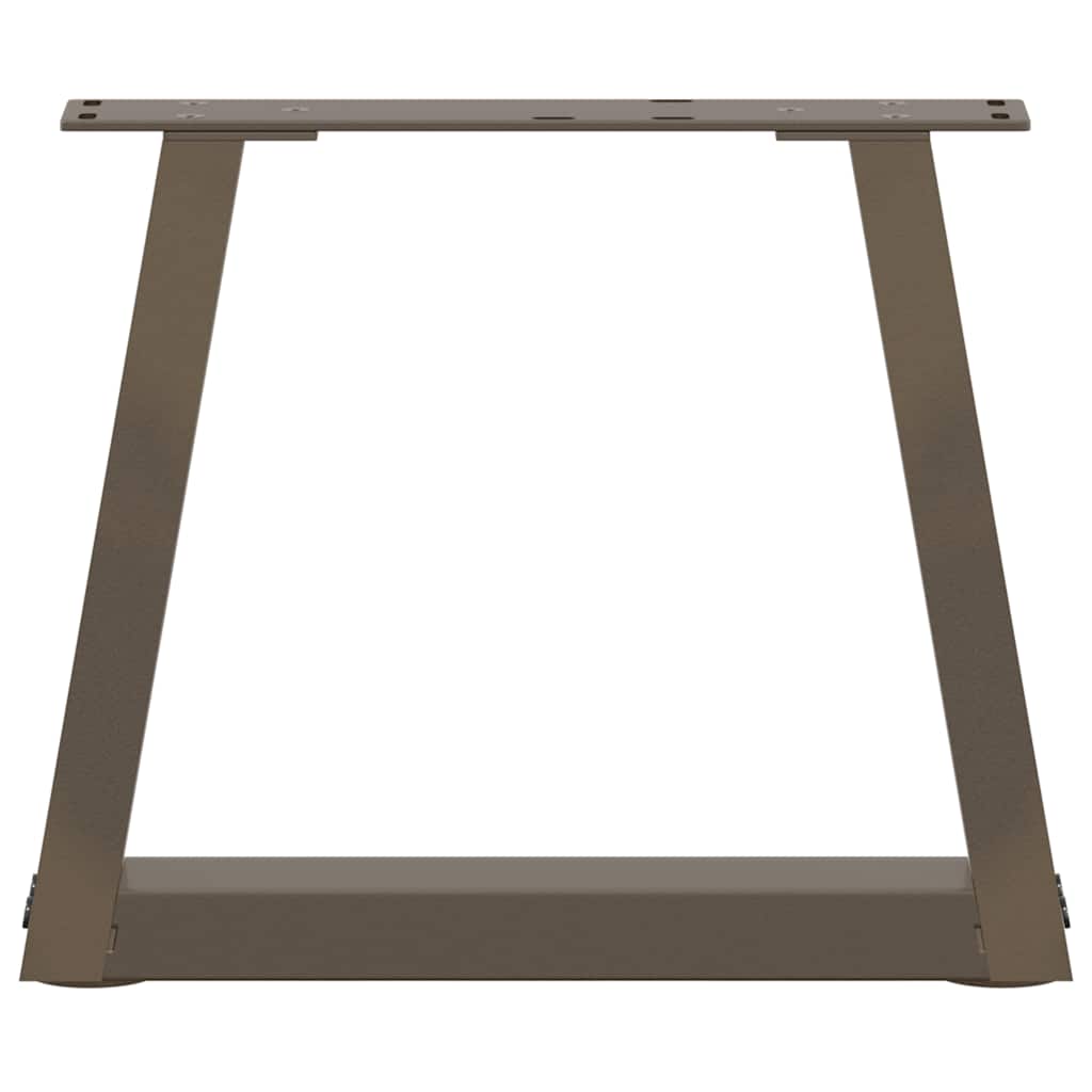 sofabordsben V-formet 2 stk. naturstål 30x(30-31,3) cm stål