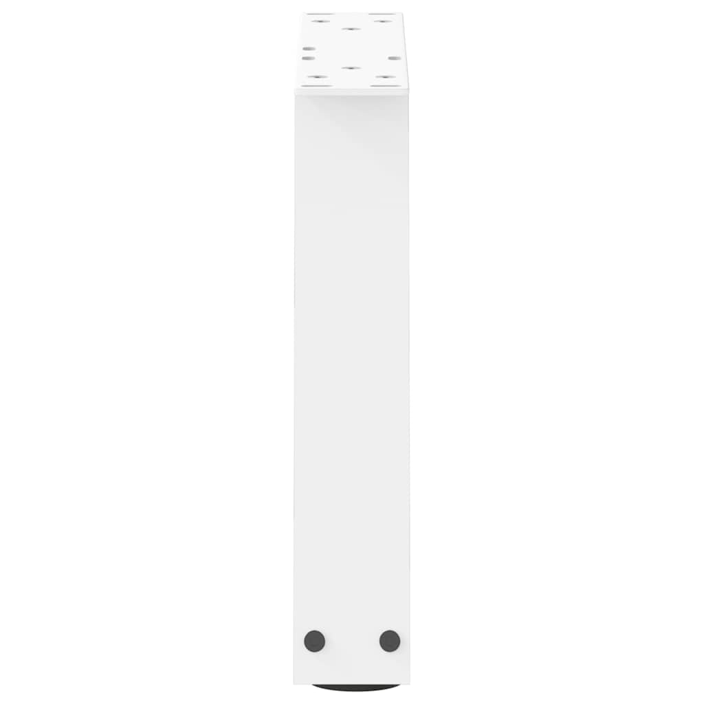 sofabordsben V-formet 2 stk. hvid 40x(30-31,3) cm stål