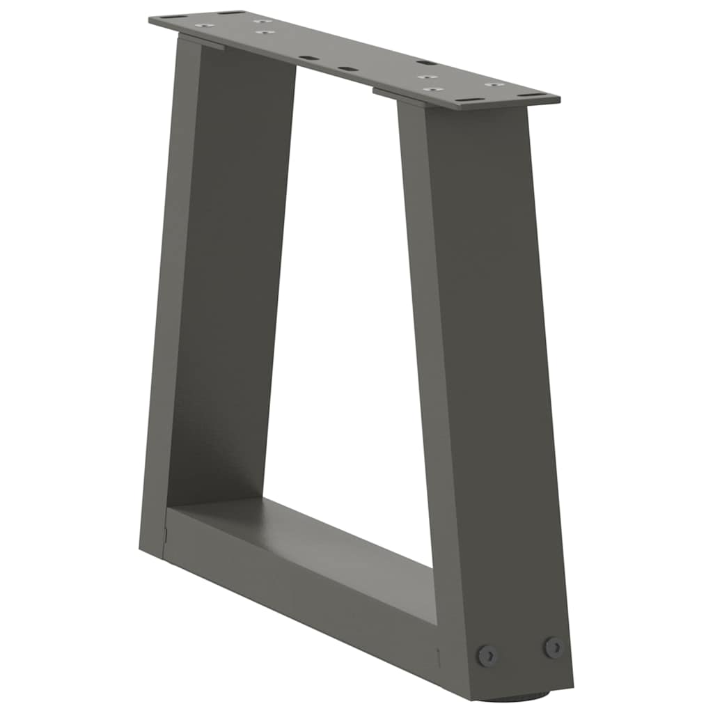 sofabordsben V-formet 2 stk. antracit 40x(30-31,3) cm stål