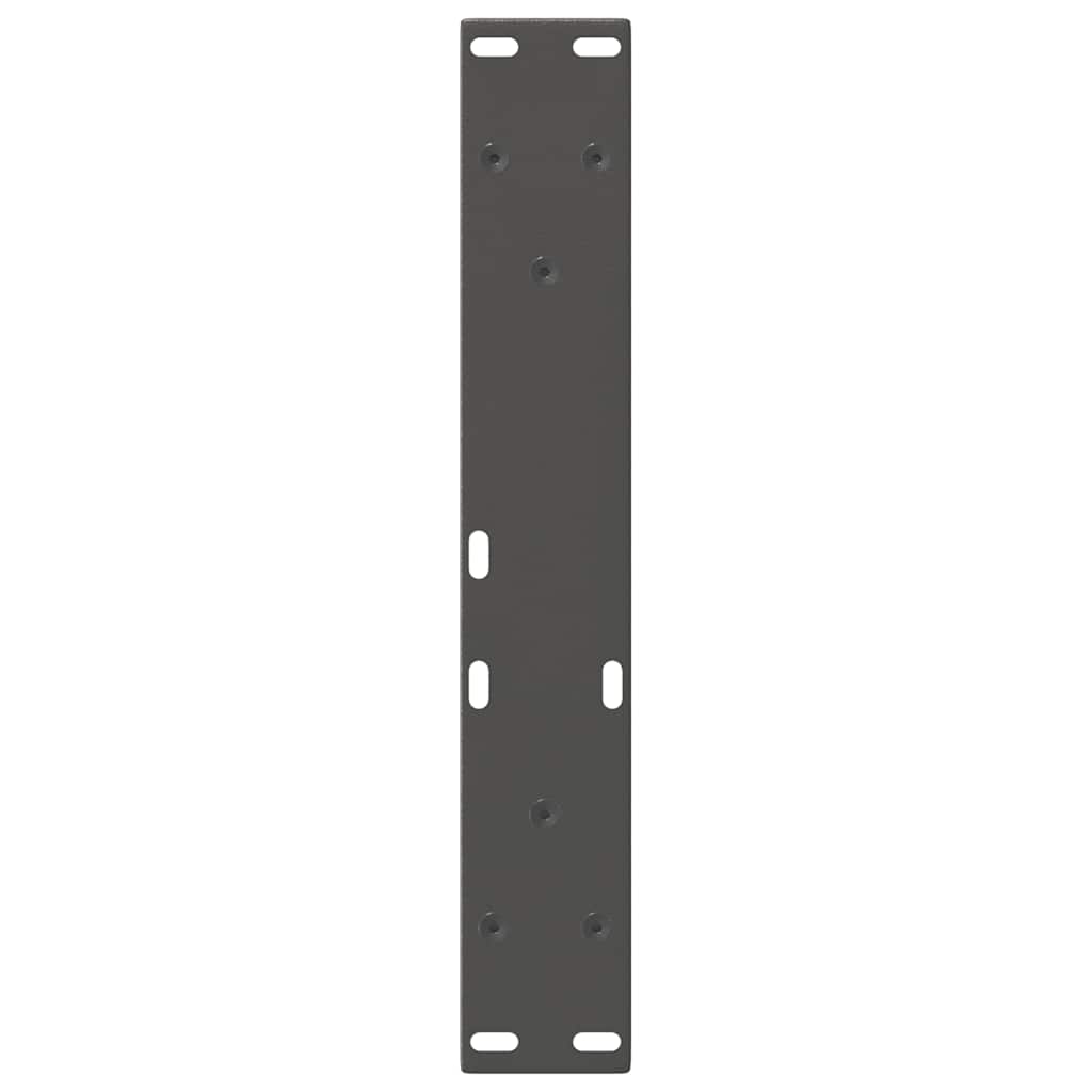 sofabordsben V-formet 2 stk. antracit 40x(30-31,3) cm stål