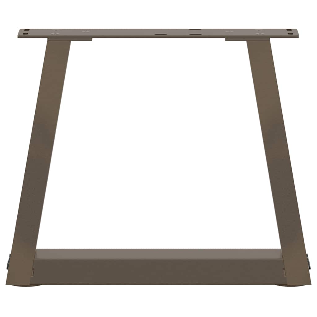 sofabordsben V-formet 2 stk. naturstål 40x(30-31,3) cm stål