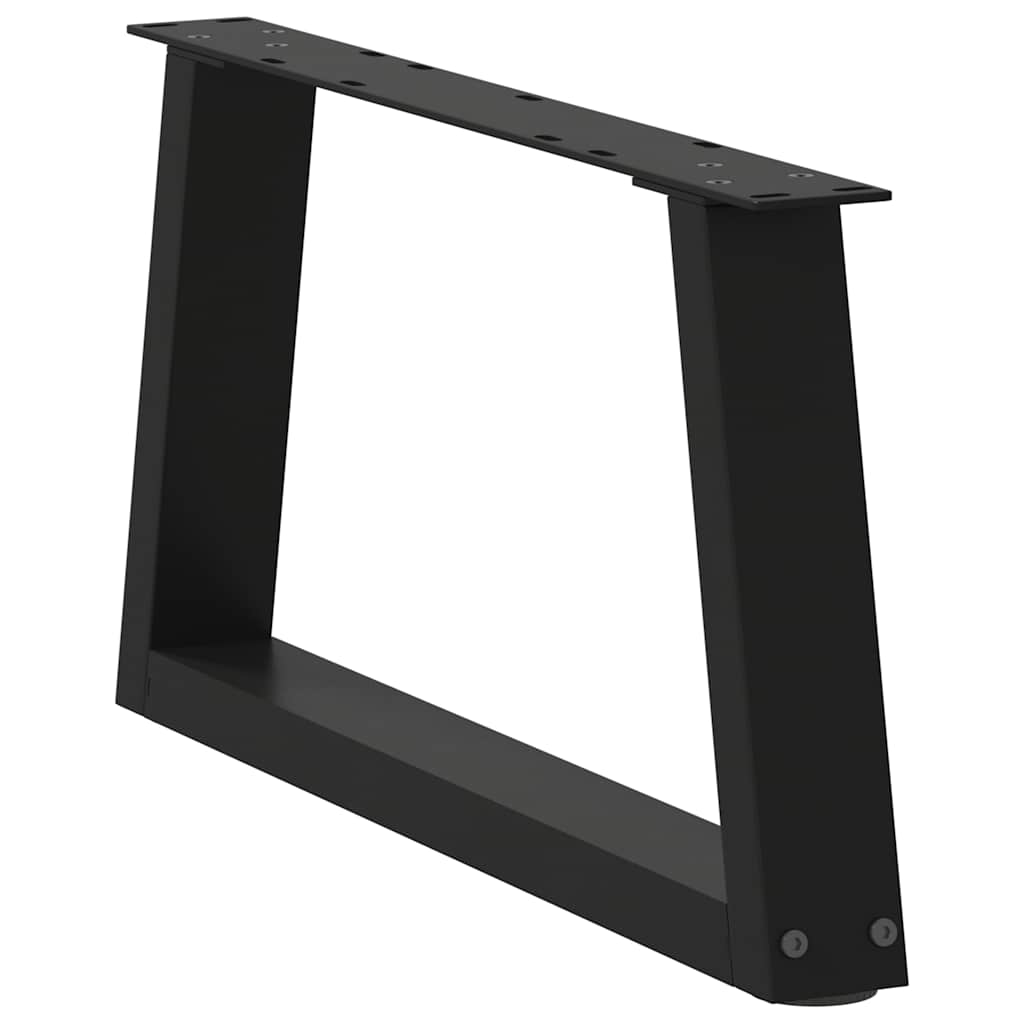 sofabordsben V-formet 2 stk. sort 50x(30-31,3) cm stål