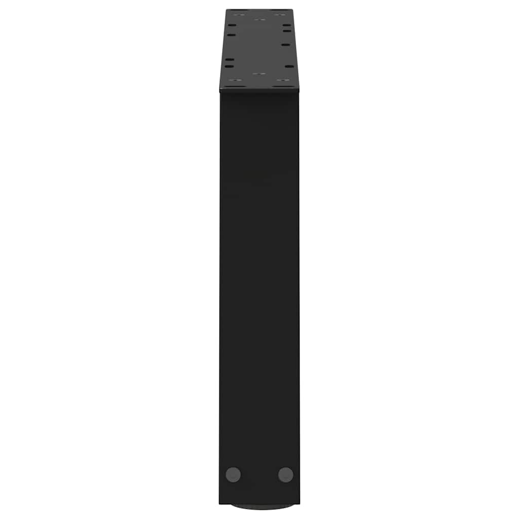 sofabordsben V-formet 2 stk. sort 50x(30-31,3) cm stål
