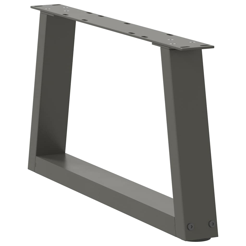 sofabordsben V-formet 2 stk. antracit 50x(30-31,3) cm stål