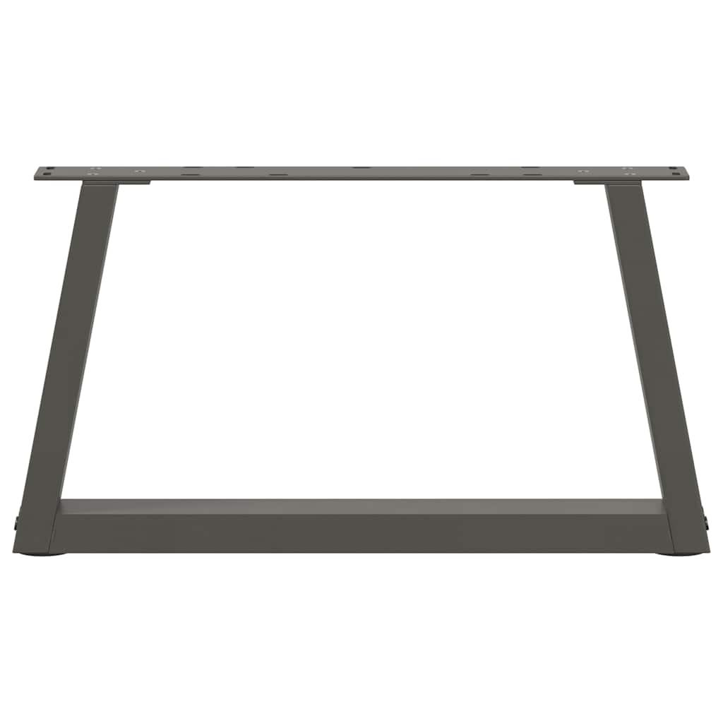 sofabordsben V-formet 2 stk. antracit 50x(30-31,3) cm stål